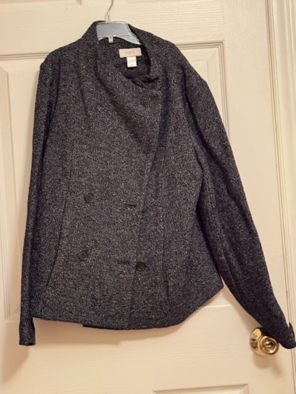 Dark Gray Knit Moto Jacket